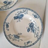 Set of 10 Deep Plates Sarreguemines Royat Models