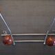 Coat rack/wall hook chrome and wood - 1960s/1970s
