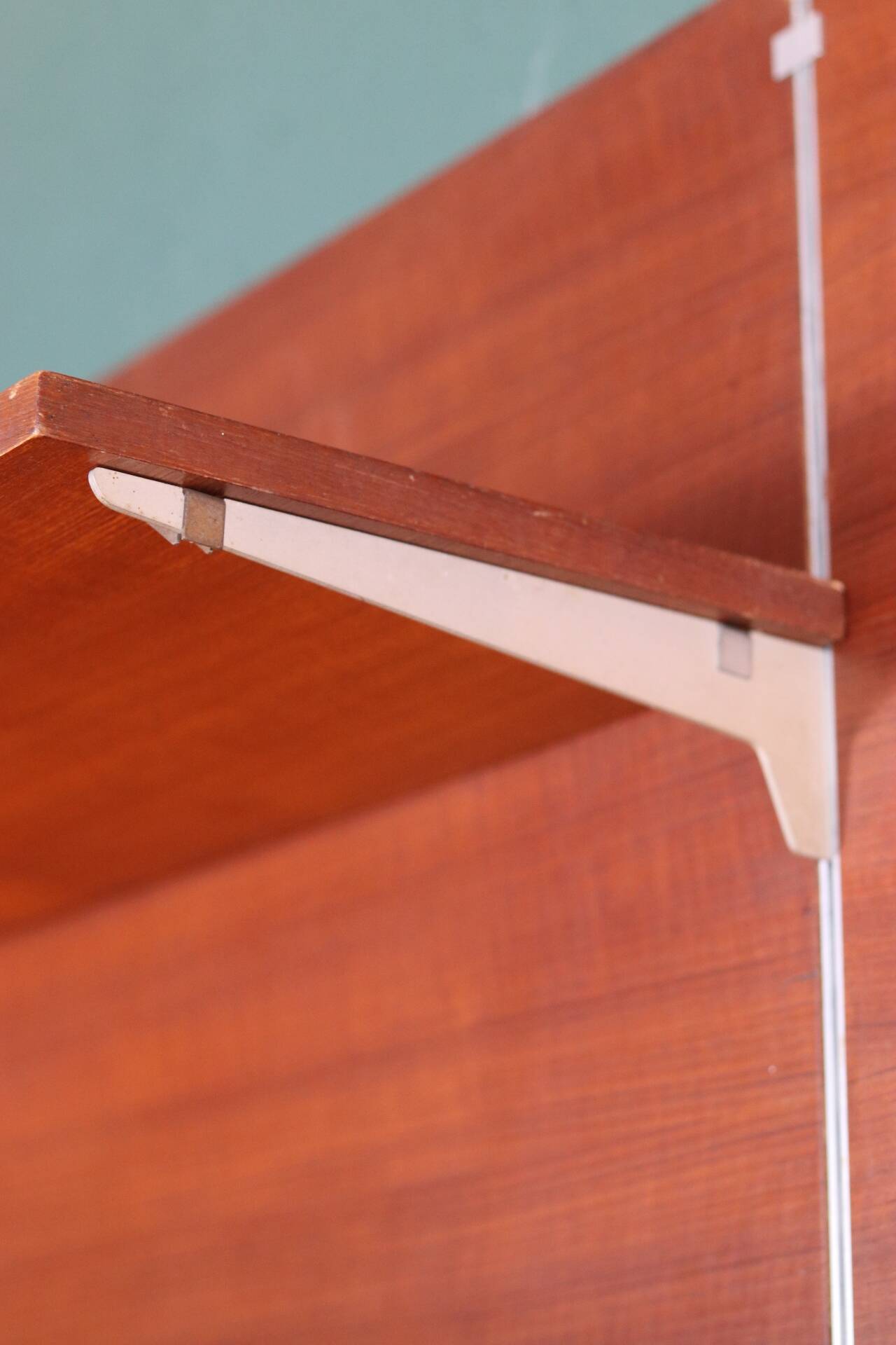 Vintage Scandinavian teak wall unit