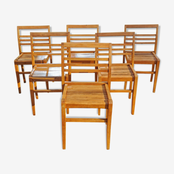 Série de 6 chaises René Gabriel