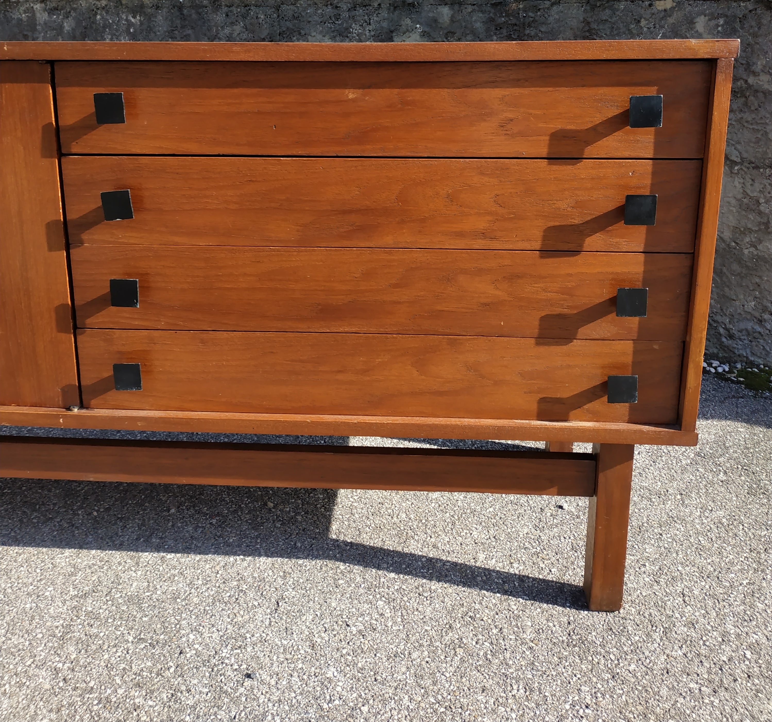 Sideboard in wood and metal 1960