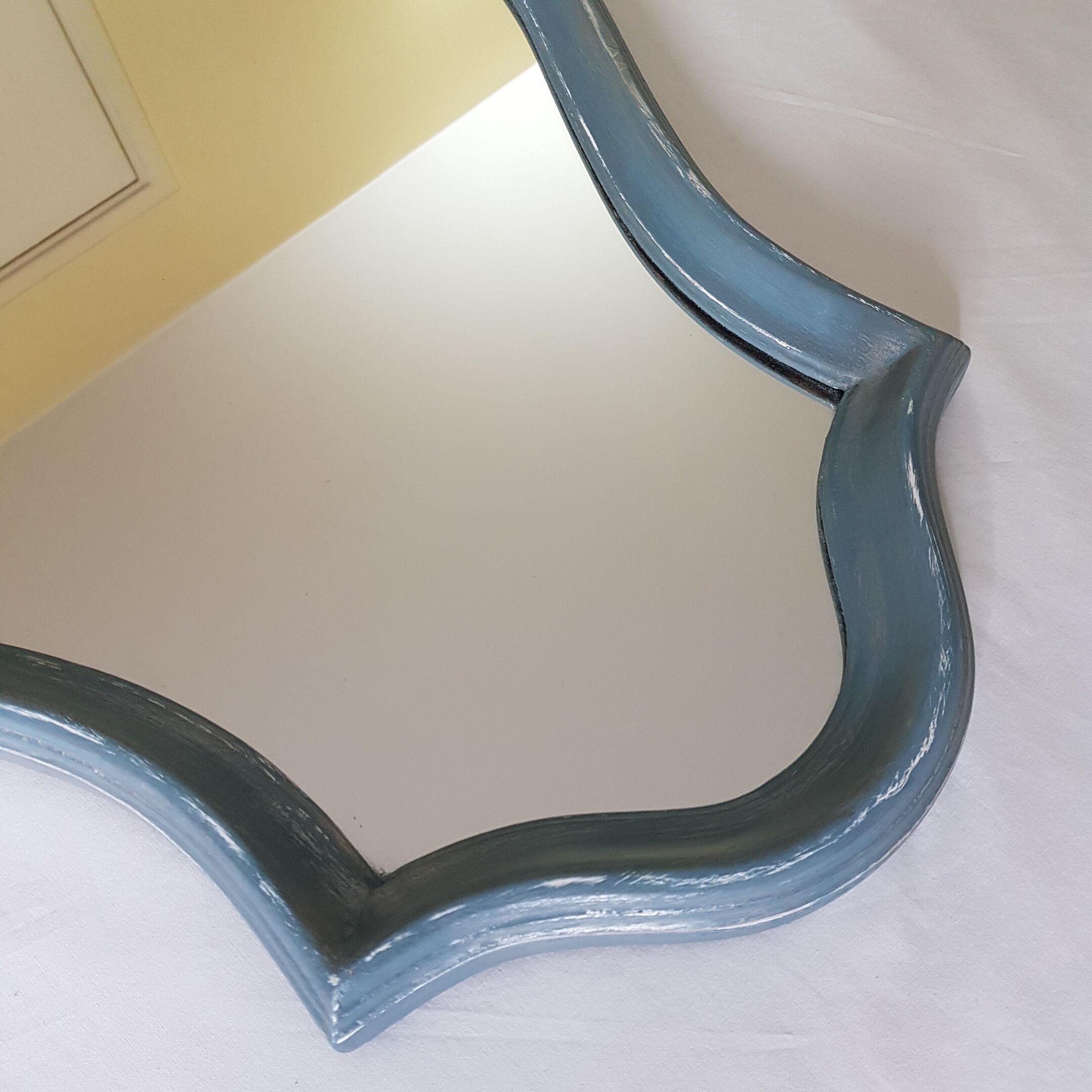 Baroque mirror in louis XV-inspired wood (1960) 50 x70 cm