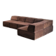 Vintage Modular Trio Sofa in Brown Teddy Upholstery from Cor, 1973, Set of 3
