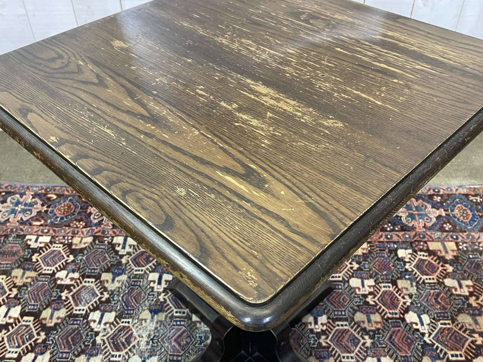 1970s English elm bistro table
