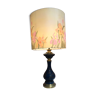 Lampe de table décor paons et fleurs