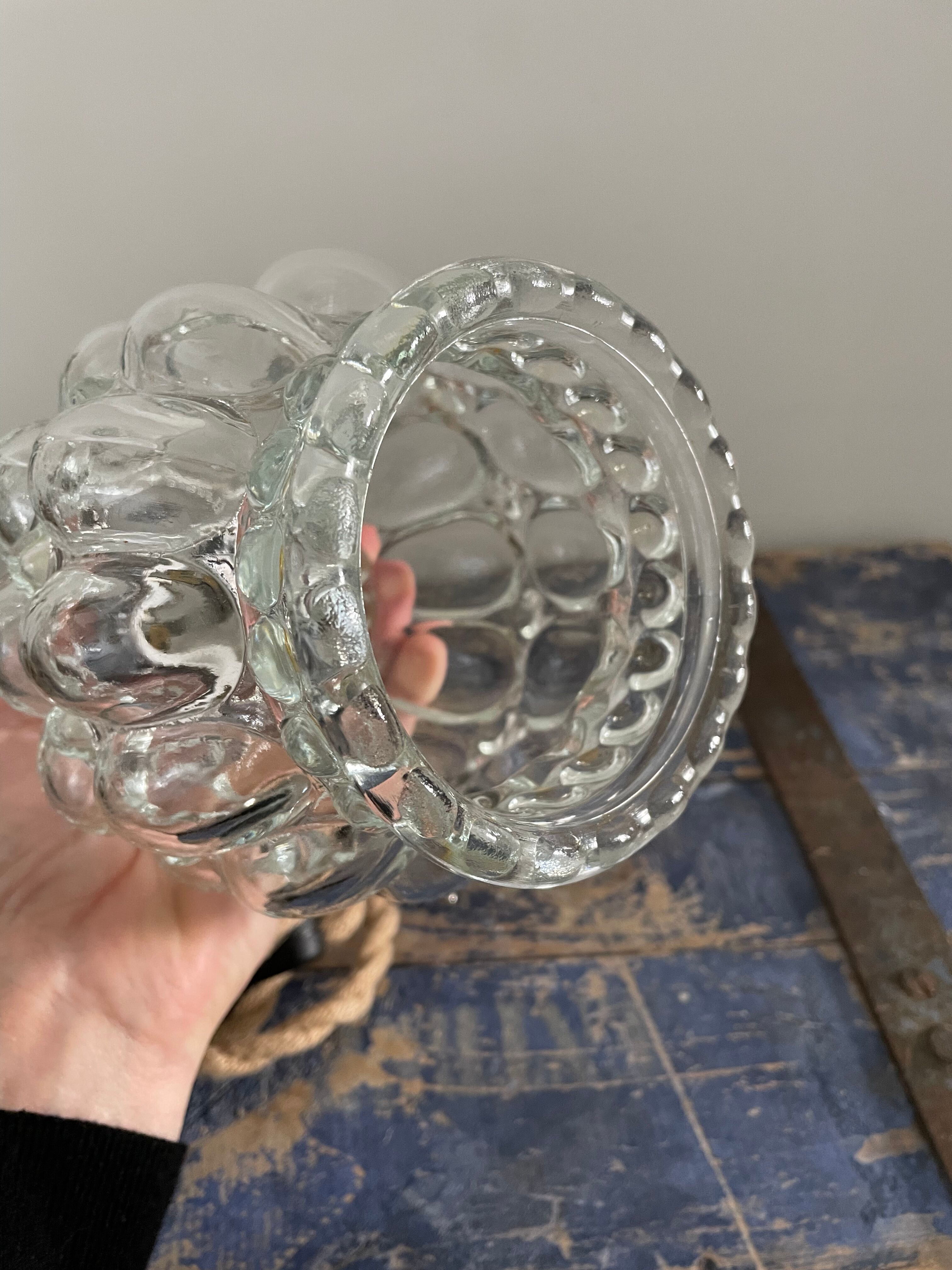 Set of two glass walking lamps