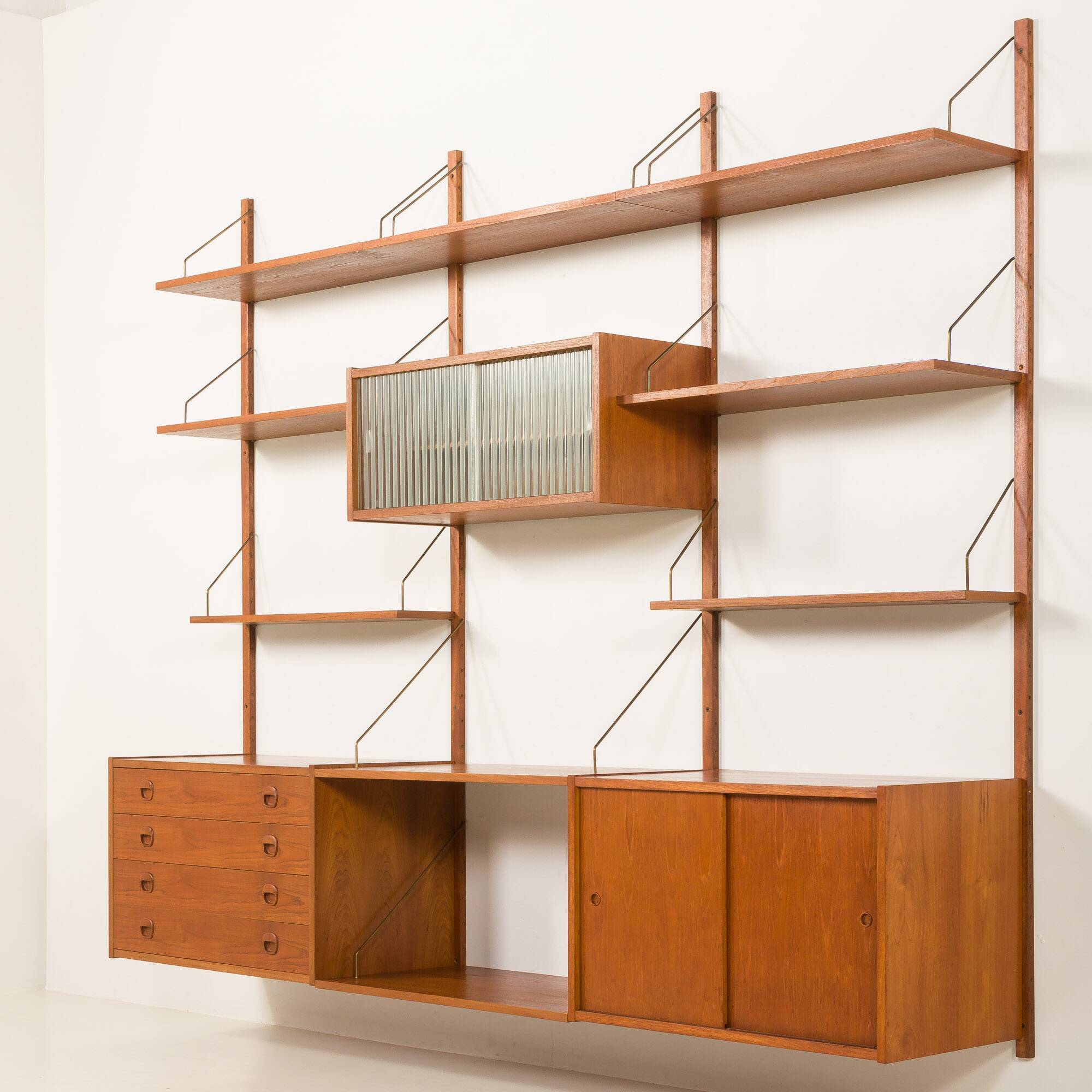PS System vintage shelving unit by Randers Mobelfabrik, Denmark, 1960s