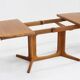 Vintage Glostrup Danish oval extendable dining table solid teak 1960s