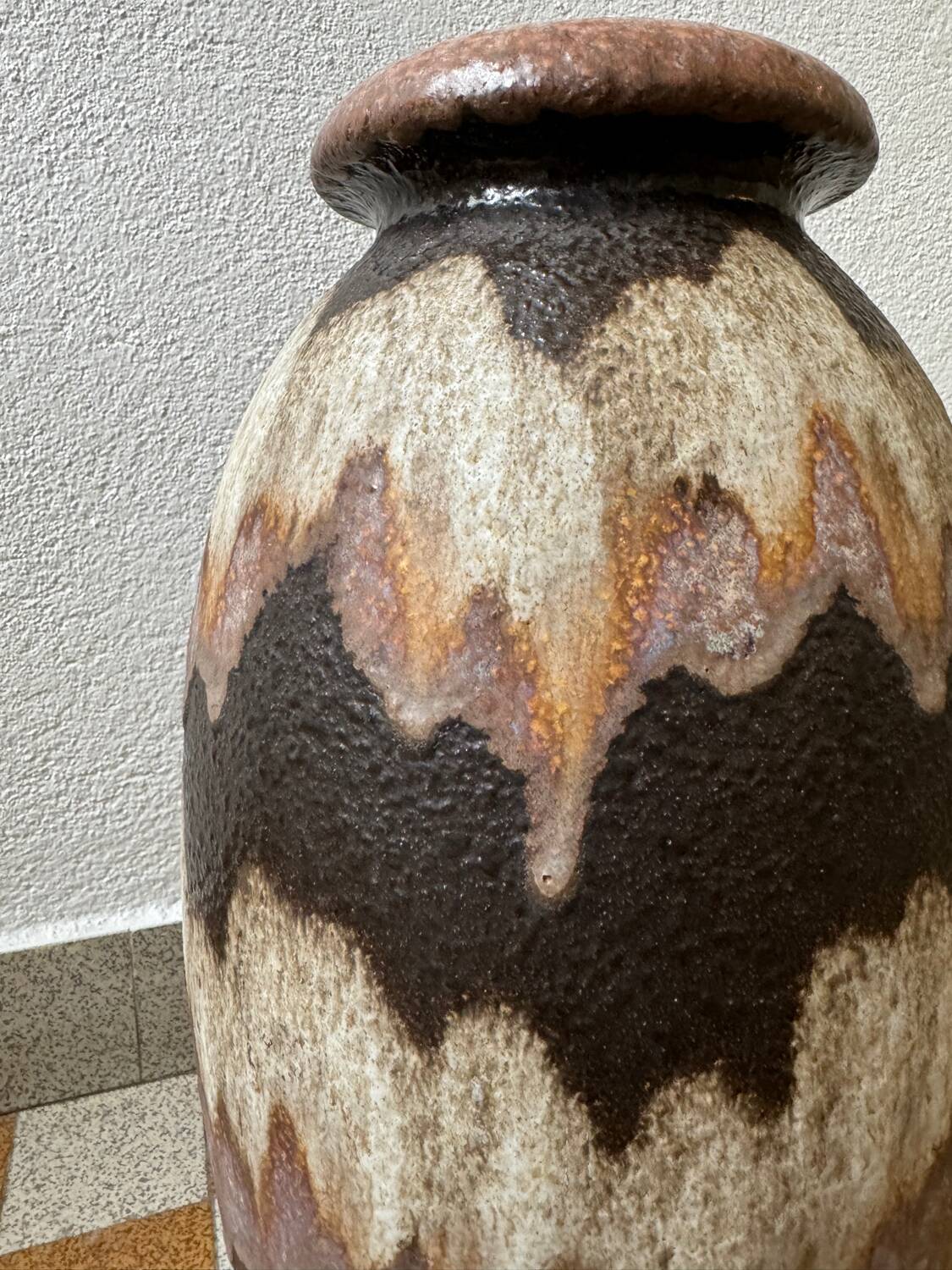 Large West Germany ceramic vase from the 60s