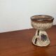 Mid-century modern Danish studio pottery candlestick by Tingkeramik, 1960s