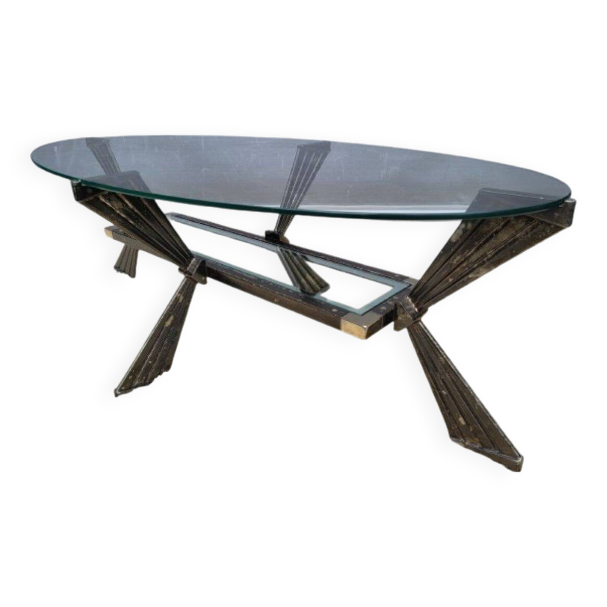 Art Deco oval coffee table 1940