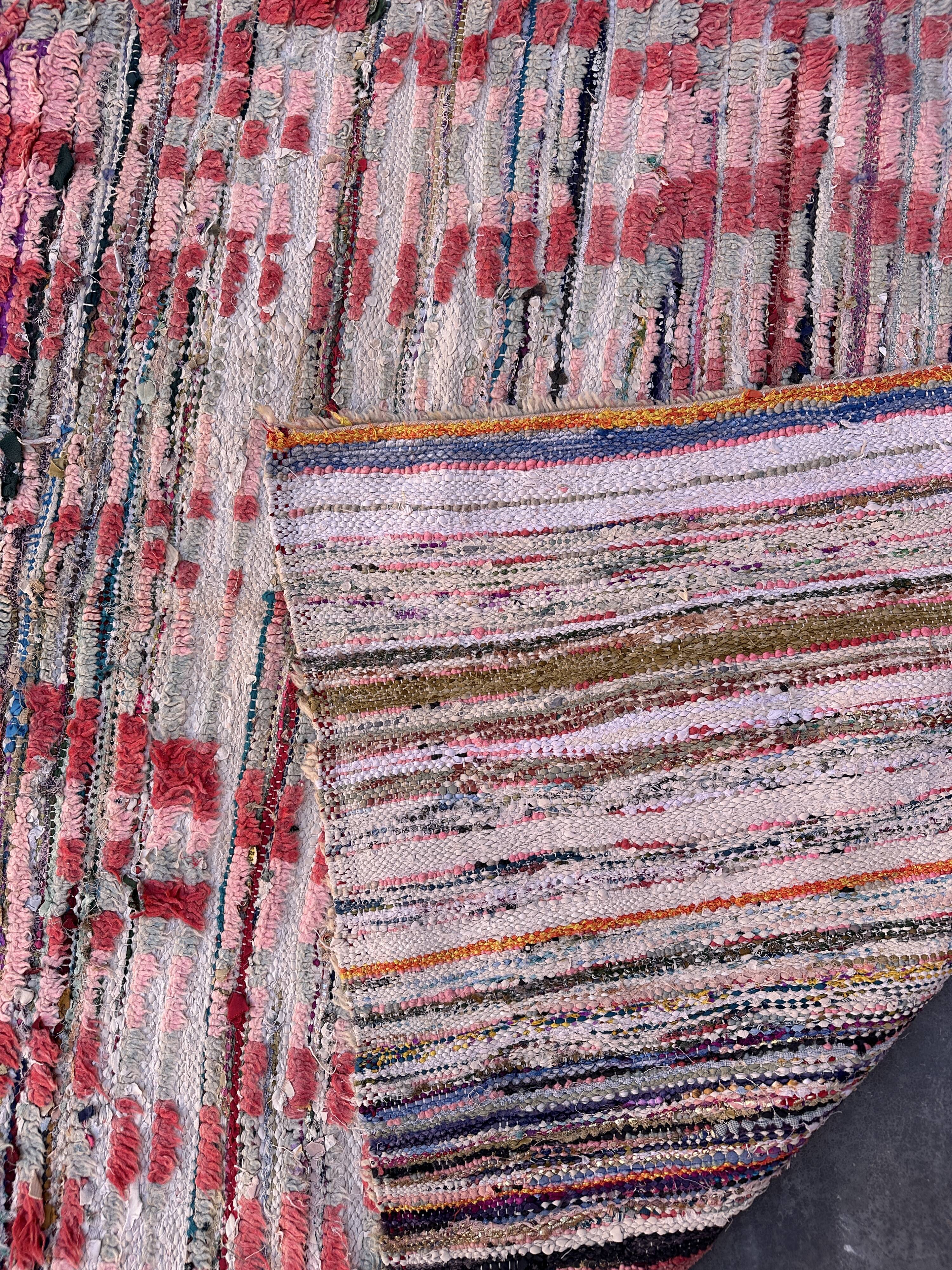 Pink Boujad Moroccan rug - 171 x 147 cm