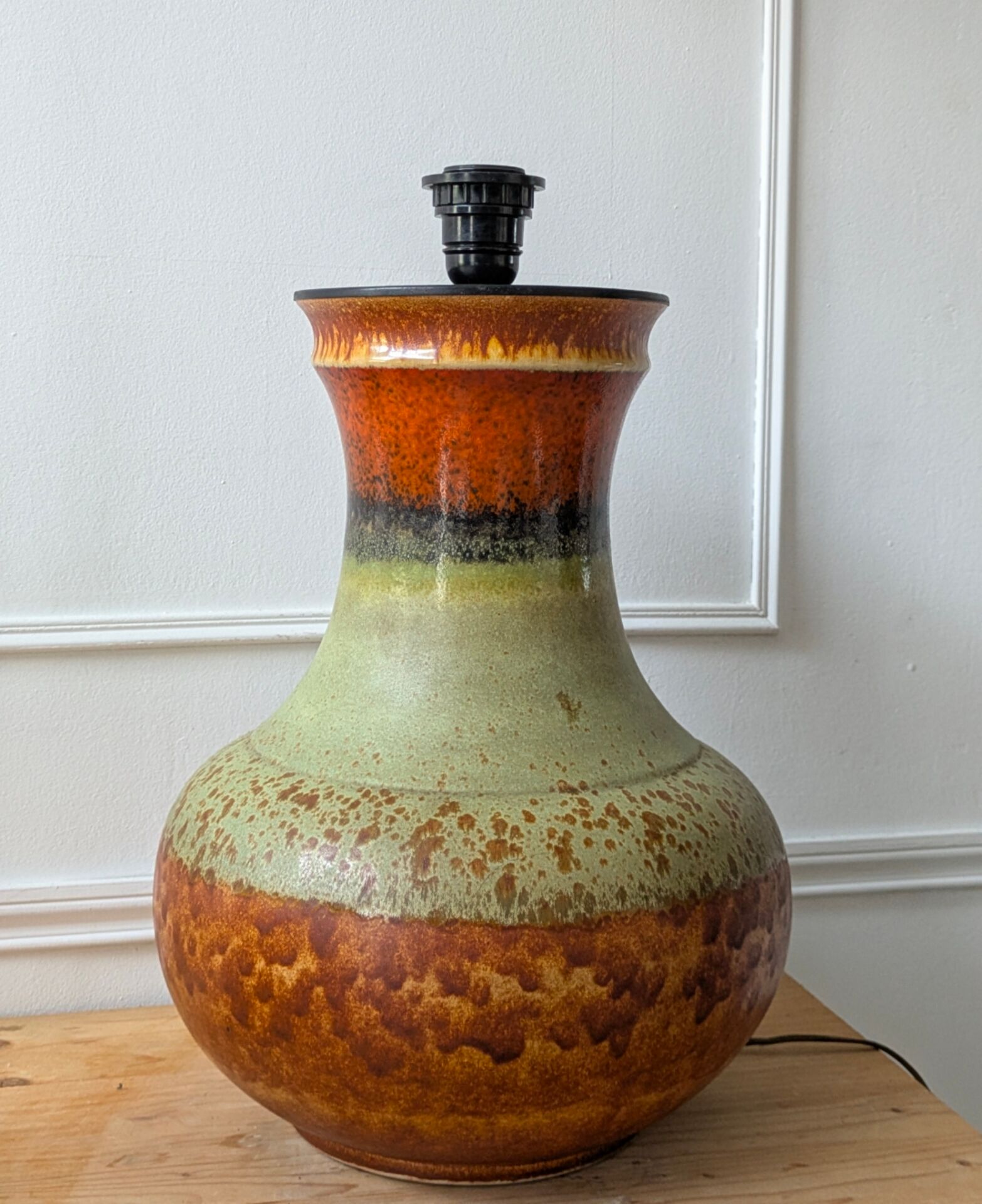 Grand pied de lampe vintage style ''fat Lava'' 70'
