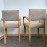 Paire de fauteuils bridges 1950