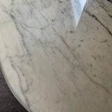 Vintage Carrara marble coffee table