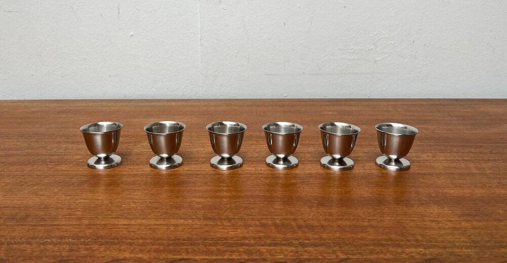 Mid-Century Cromargan Egg Cups by WMF, 1960s, set of 6