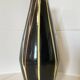 Vase à rayures en géocéramique VEB Georgenthal modèle 136, Allemagne de l'Est (RDA)