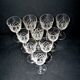 SAINT-LOUIS 10 stemmed glasses in cut crystal MASSENET Size 75