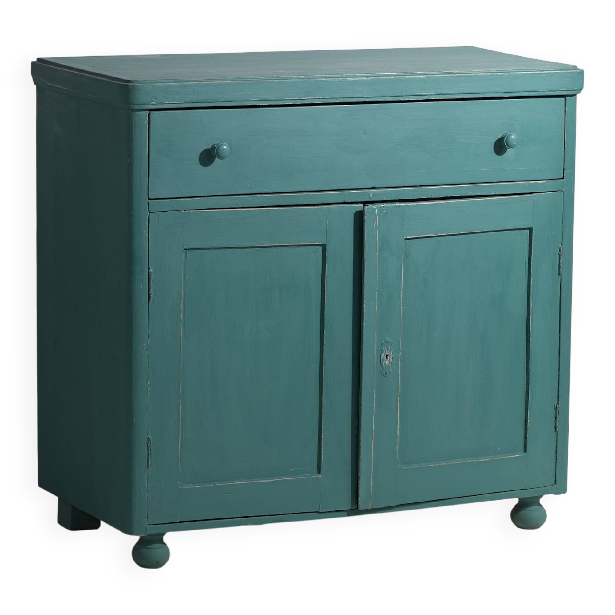 Antique Emerald Green Bedroom Chest of Drawers (c.1920) #4