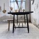 Tapiovaara dining table, black patina, 1950s.
