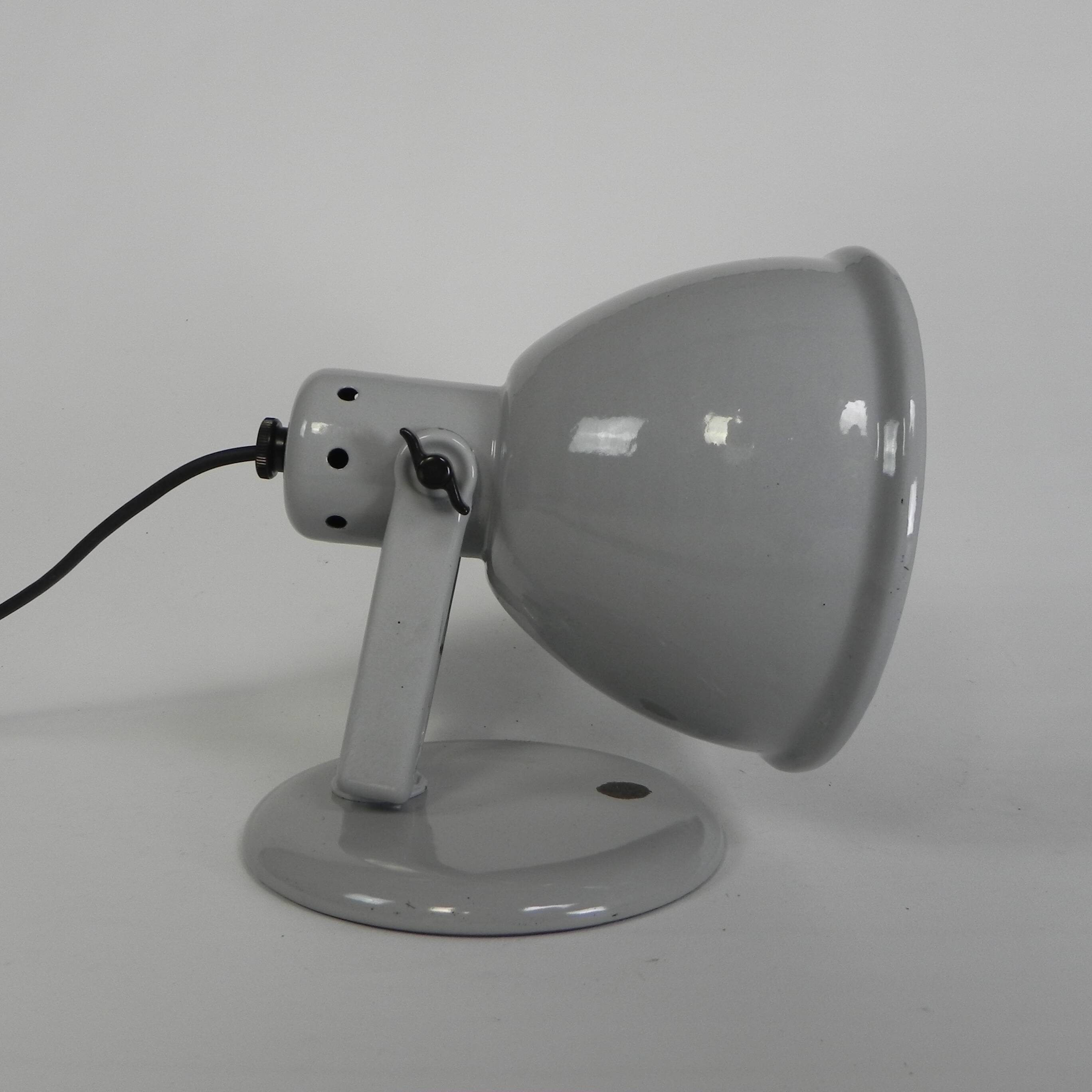 Philips Helioflux desk lamp, grey enamel, 1950s