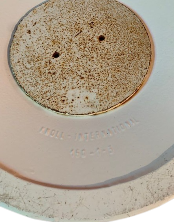 Table d'appoint Knoll International plateau en véritable marbre