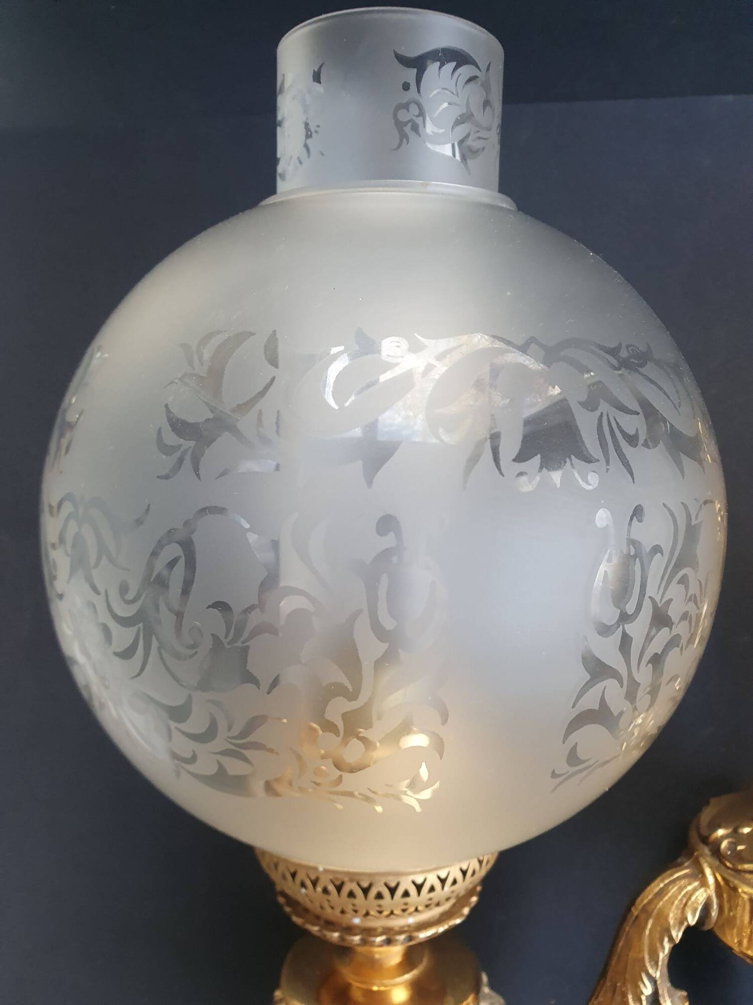 Pair of bronze wall sconces in Empire/Napoleon III style.