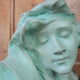 Plaster woman's head