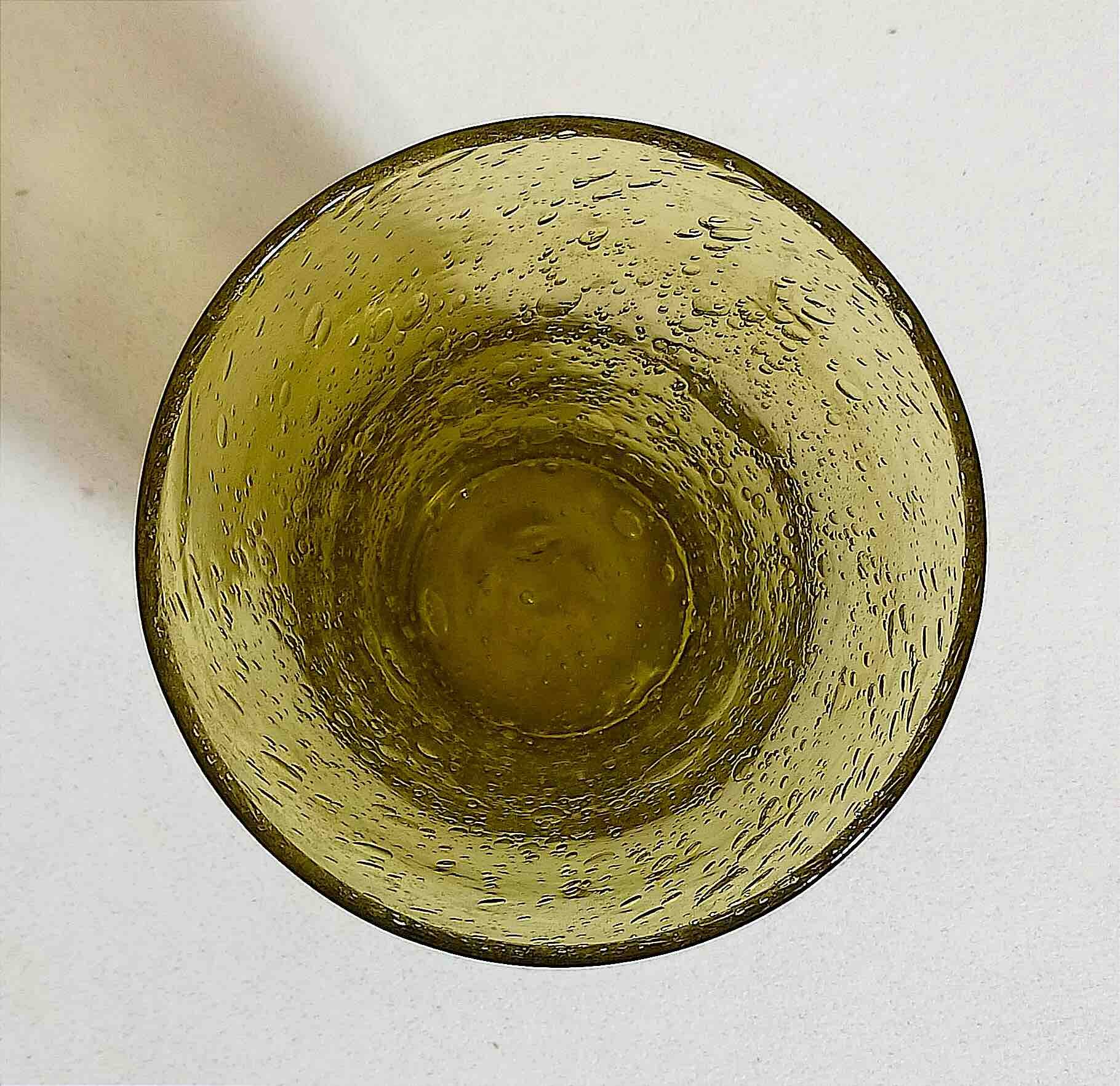 Biot bubble glass vase from the 70s, height 25 cm