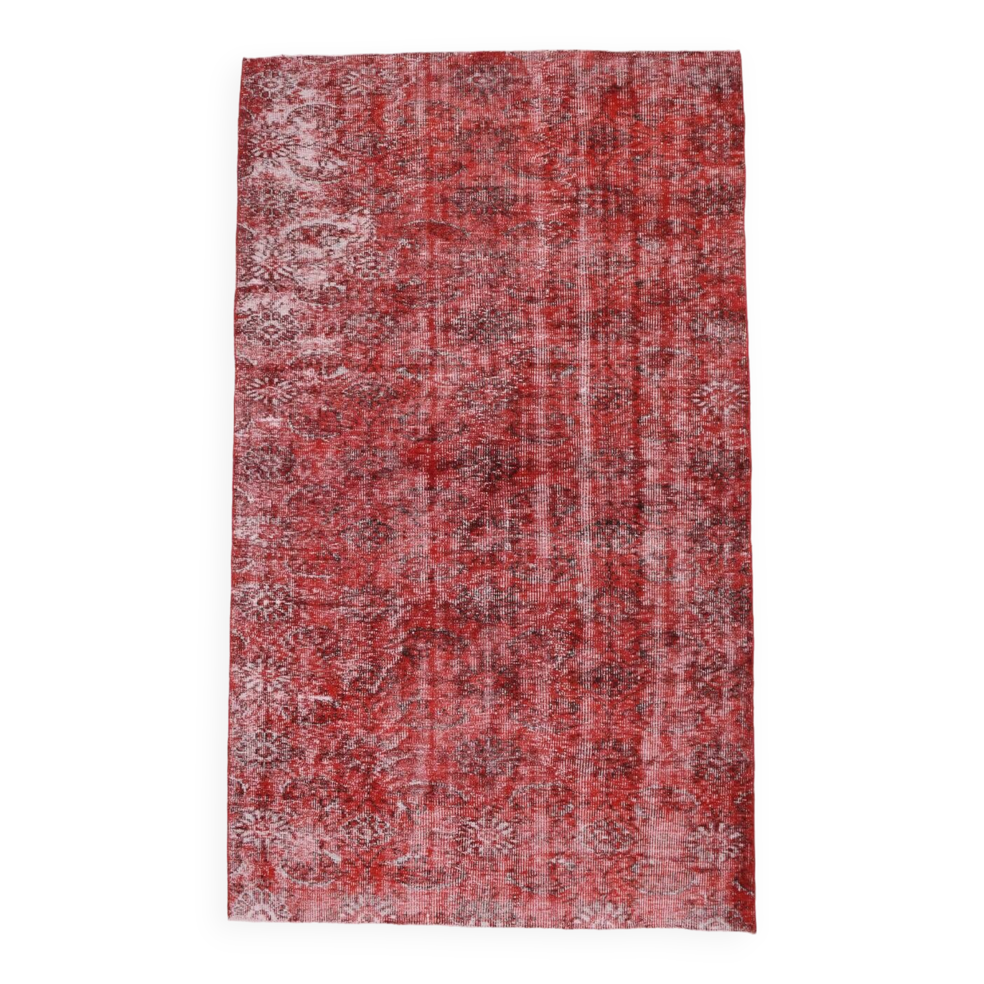 6x10 Rug For Dining Room Red Vintage Area Rug, 175x296Cm SK 3756