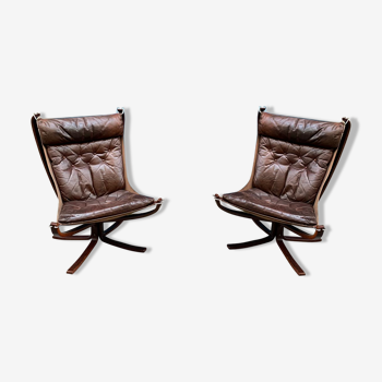 Pair of Falcon armchairs - Sigurd Ressel