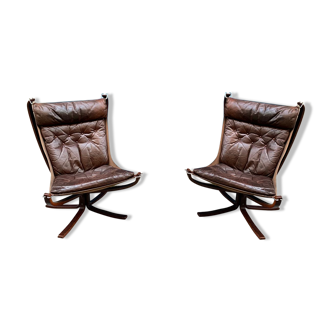 Pair of Falcon armchairs - Sigurd Ressel