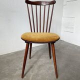 Chaise Baumann « menuet » assise jaune