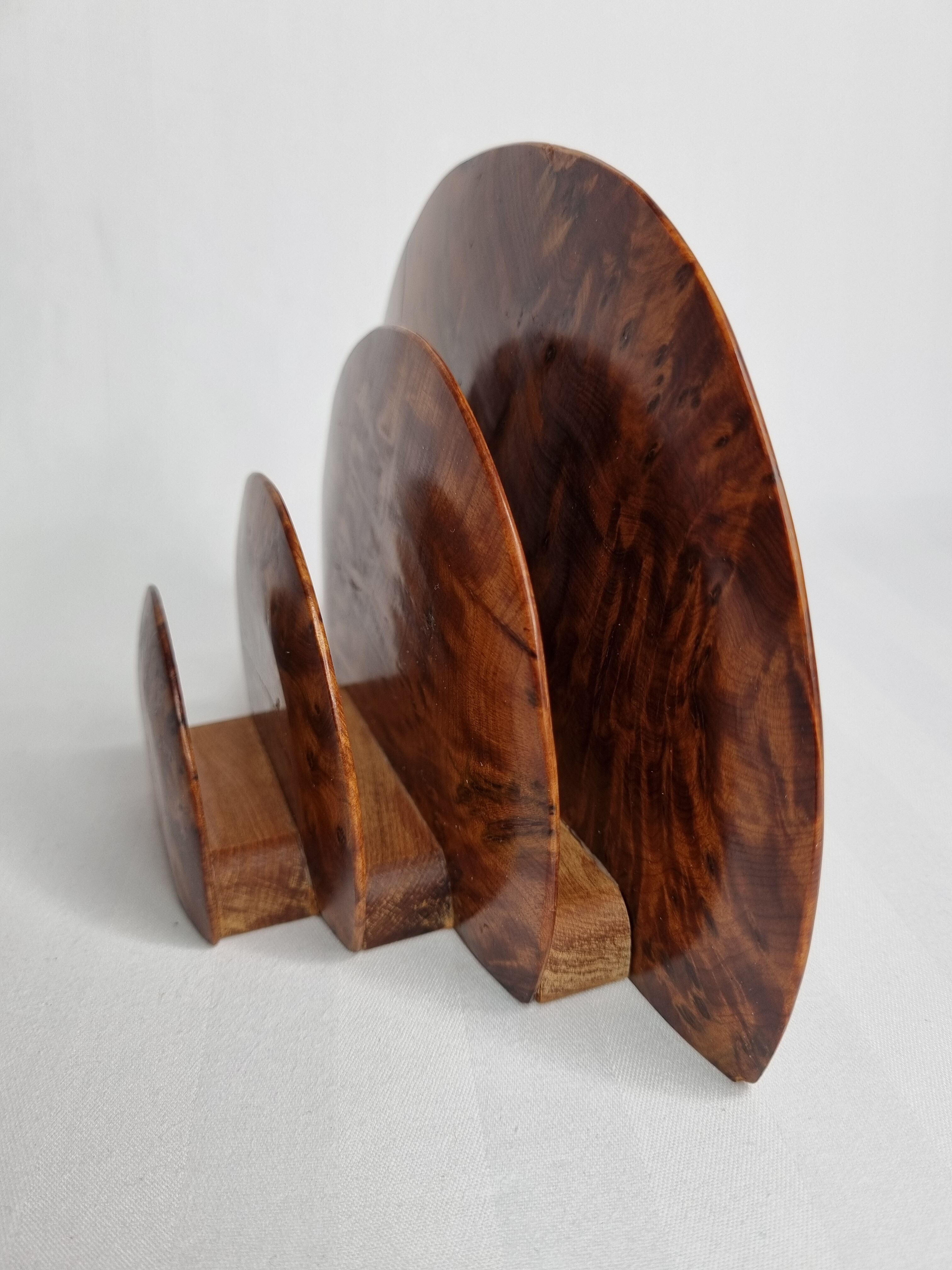 Door letters art deco bramble of walnut