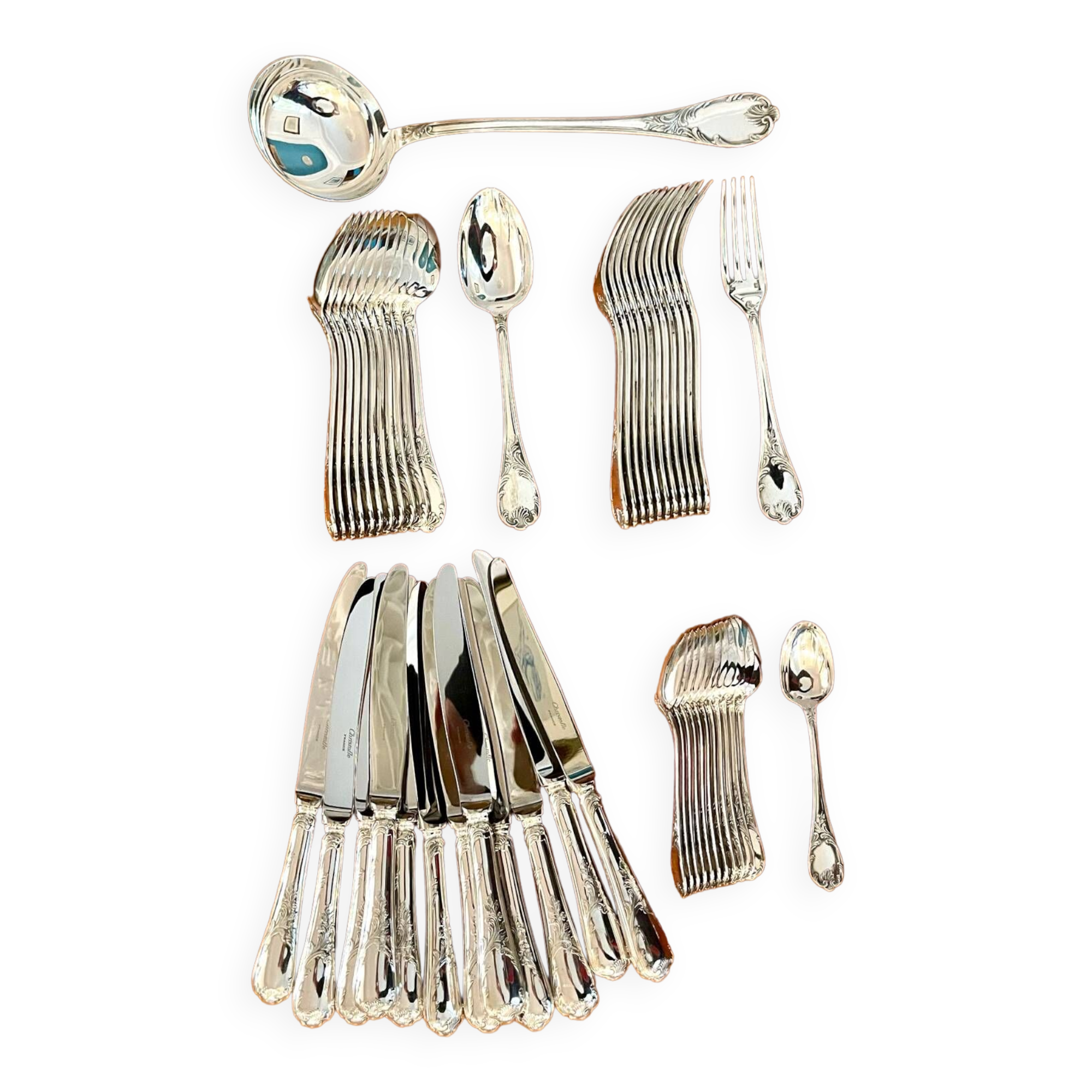 Christofle Marly cutlery set 49 pieces new condition
