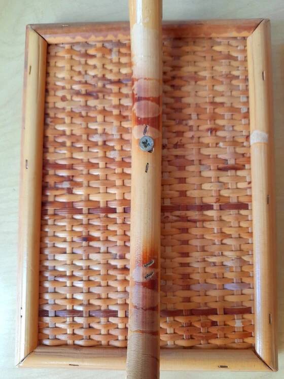 1960s rattan wall hook