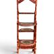 Wood and leather plant stand
