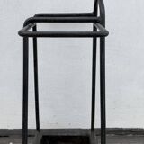 Serviteur de cheminée en fer forgé noir français, 1960