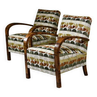 Pair of Art Deco armchairs, 1930s–1940s