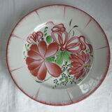 Lot de 3 assiettes faience de l 'Est fleurs