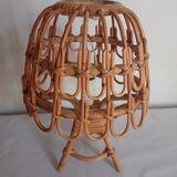 Pair of bamboo bedside lamps 70s