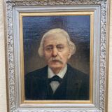 Old portrait - man with white mustache