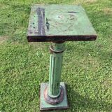 Doric style column in patinated wood, 19th century