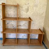 80s pine bookcase