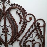 2-seater rattan bedhead