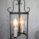 2-light wrought iron lantern