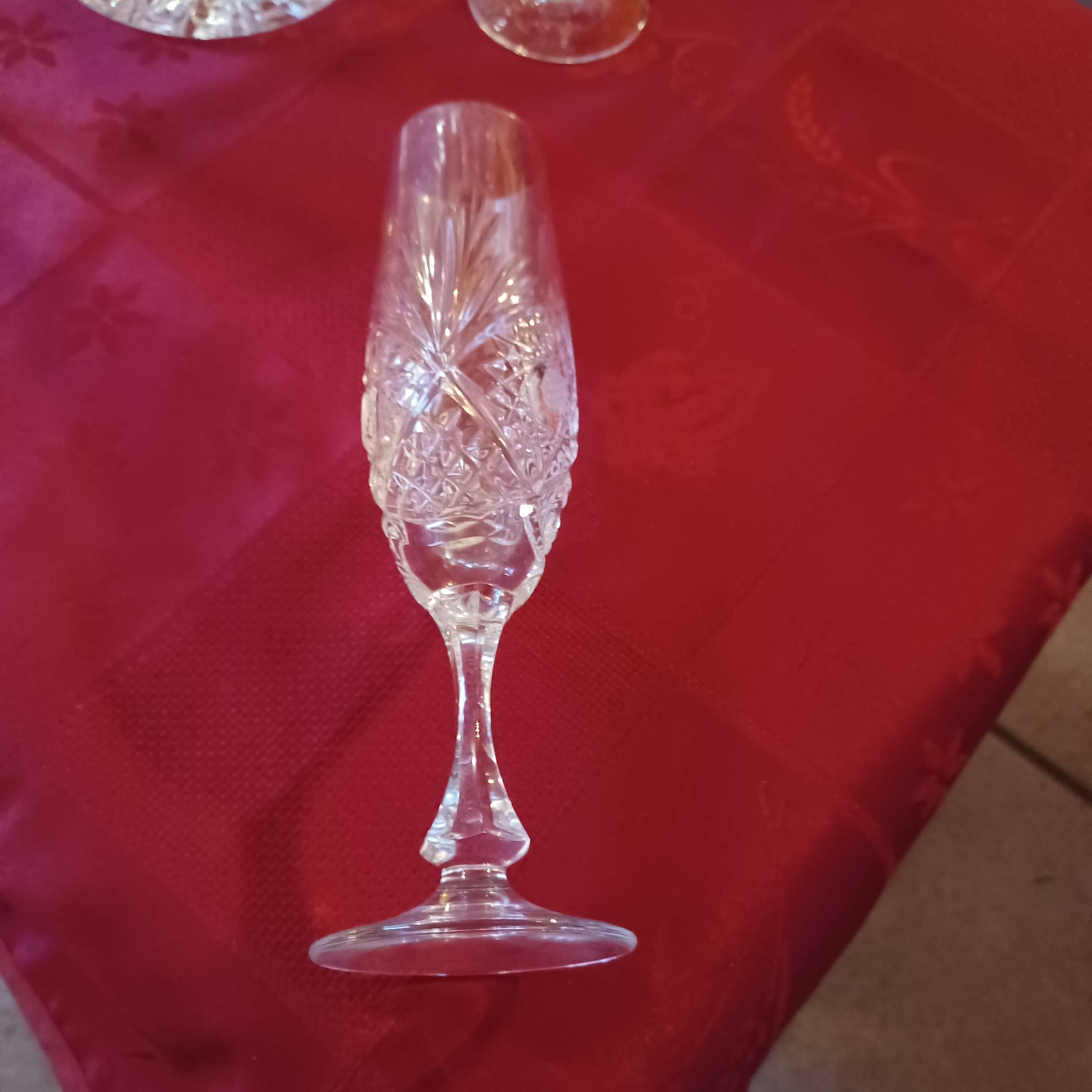 Small baccarat glass and bottle bucket