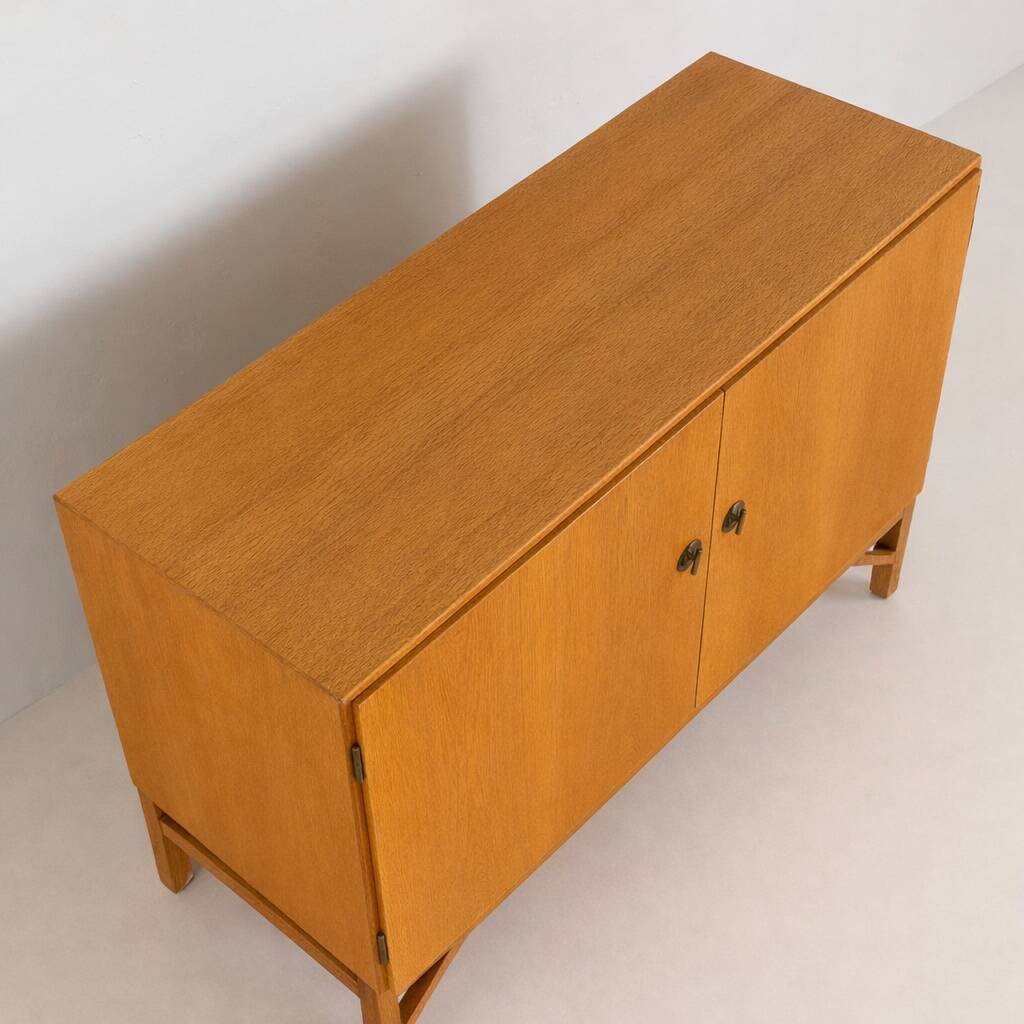 Oak China Cabinet by Børge Mogensen for FDB Model 232, Denmark, 1960s