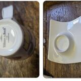 Paire de tasses et sous tasses Villeroy et Boch, nouvelle vague jungle