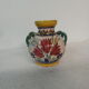 small vase has 4 handles Italy floral decoration